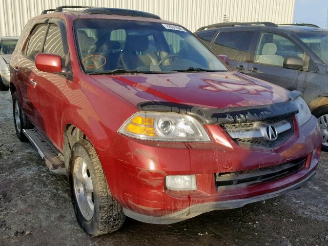 2HNYD18204H550345 - 2004 ACURA MDX ბურგუნდია ფოტო 1