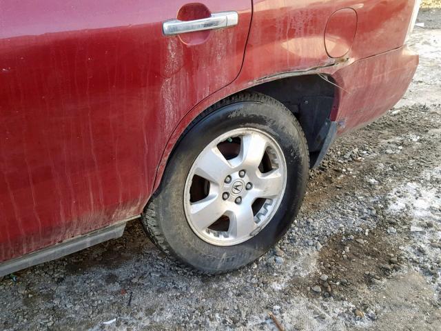 2HNYD18204H550345 - 2004 ACURA MDX ბურგუნდია ფოტო 9
