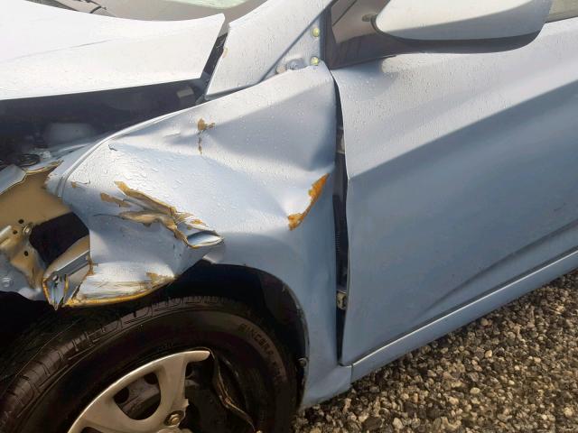 KMHCT4AE5EU693827 - 2014 HYUNDAI ACCENT GLS BLUE photo 9