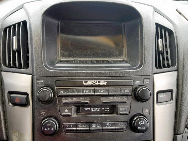 JTJHF10U510217200 - 2001 LEXUS RX 300 SILVER photo 9