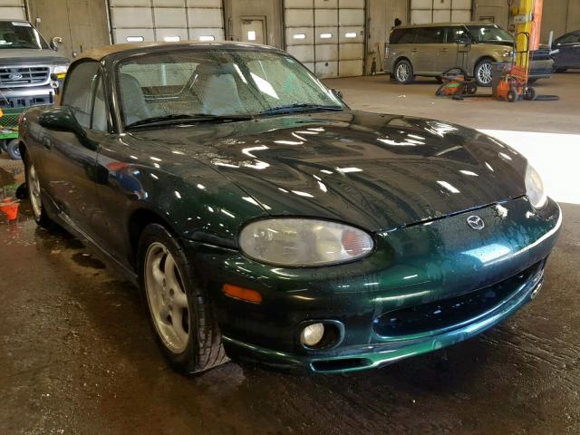 JM1NB3531Y0155379 - 2000 MAZDA MX-5 MIATA GREEN photo 1