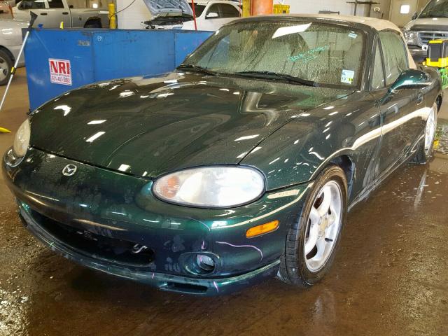 JM1NB3531Y0155379 - 2000 MAZDA MX-5 MIATA GREEN photo 2