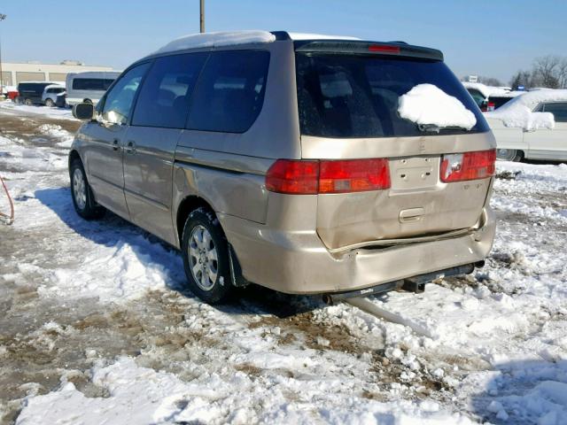 2HKRL18631H568177 - 2001 HONDA ODYSSEY EX ذهبي صورة 3