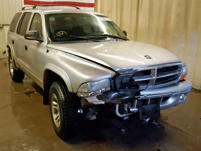 1D4HS48N73F604265 - 2003 DODGE DURANGO SL SILVER photo 1