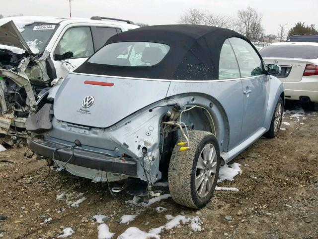 3VWRG31Y19M409253 - 2009 VOLKSWAGEN NEW BEETLE Mavi foto 4