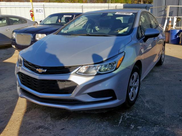 1G1BC5SM6H7111029 - 2017 CHEVROLET CRUZE LS GRAY photo 2