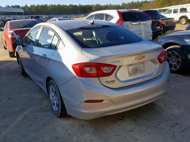 1G1BC5SM6H7111029 - 2017 CHEVROLET CRUZE LS GRAY photo 3