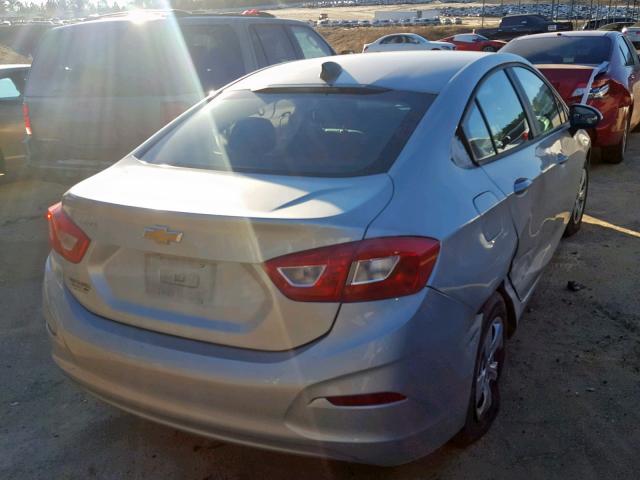 1G1BC5SM6H7111029 - 2017 CHEVROLET CRUZE LS GRAY photo 4