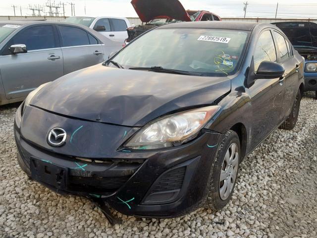 JM1BL1UG7B1375779 - 2011 MAZDA 3 I Czarny zdjęcie 2