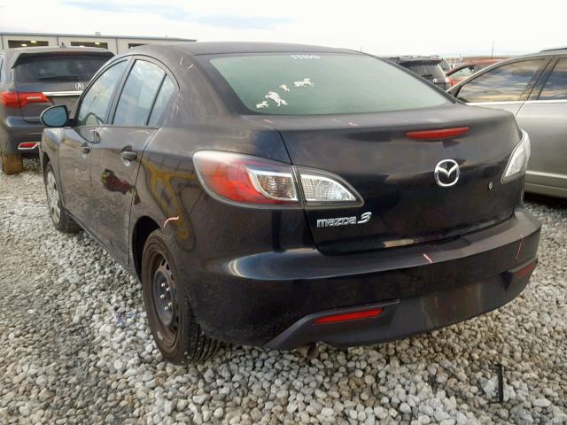 JM1BL1UG7B1375779 - 2011 MAZDA 3 I Czarny zdjęcie 3