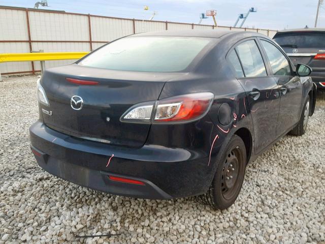JM1BL1UG7B1375779 - 2011 MAZDA 3 I Czarny zdjęcie 4