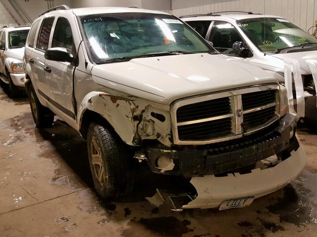 1D4HB48N66F149655 - 2006 DODGE DURANGO SL WHITE photo 1