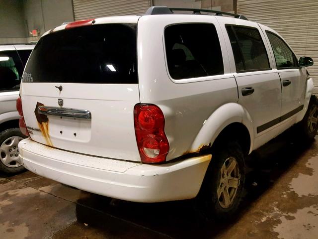 1D4HB48N66F149655 - 2006 DODGE DURANGO SL WHITE photo 4