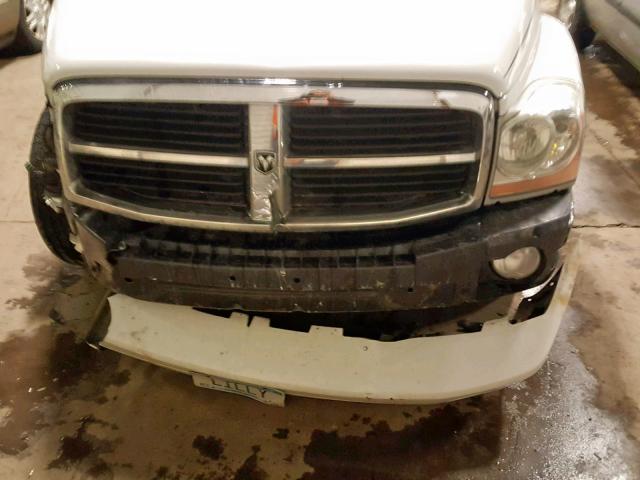 1D4HB48N66F149655 - 2006 DODGE DURANGO SL WHITE photo 9