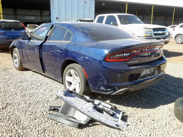 2C3CDXAT4HH547805 - 2017 DODGE CHARGER PO BLUE photo 3