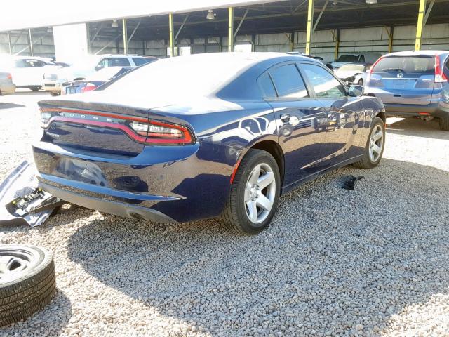 2C3CDXAT4HH547805 - 2017 DODGE CHARGER PO BLUE photo 4