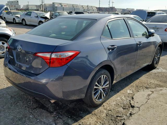 5YFBURHE5GP520776 - 2016 TOYOTA COROLLA L GRAY photo 4