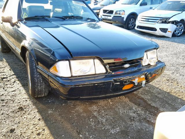 1FABP44E4KF297846 - 1989 FORD MUSTANG LX BLACK photo 10