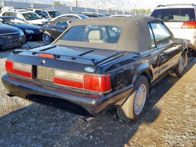 1FABP44E4KF297846 - 1989 FORD MUSTANG LX BLACK photo 4