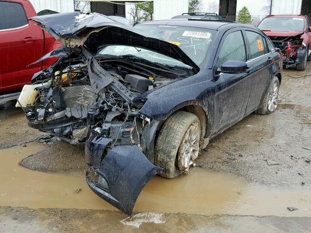 1C3CCBAG3CN172143 - 2012 CHRYSLER 200 LX BLUE photo 2