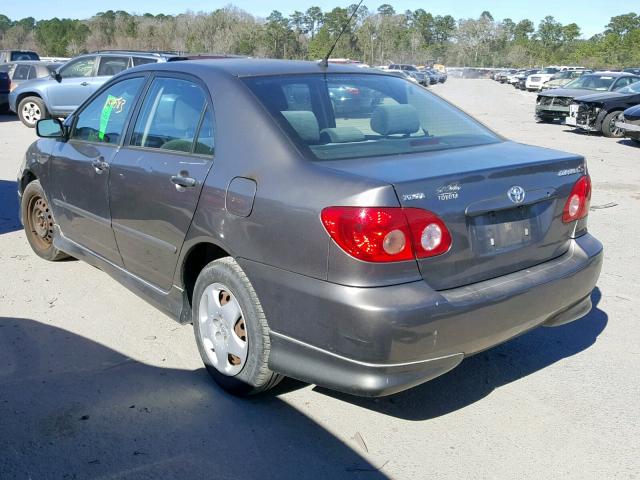 1NXBR32E77Z887202 - 2007 TOYOTA COROLLA S CHARCOAL photo 3