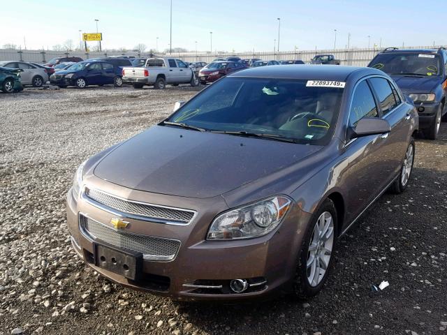 1G1ZE5E17BF346238 - 2011 CHEVROLET MALIBU LTZ BROWN photo 2