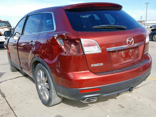 JM3TB28A990175982 - 2009 MAZDA CX-9 BURGUNDY photo 3