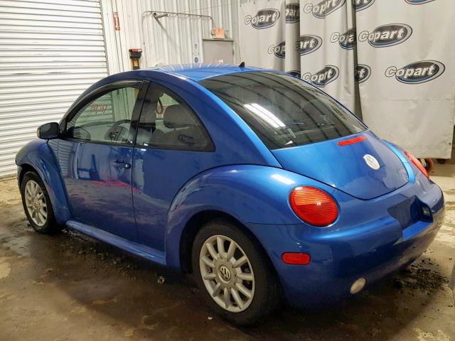 3VWCK31C55M404480 - 2005 VOLKSWAGEN NEW BEETLE Mavi foto 3