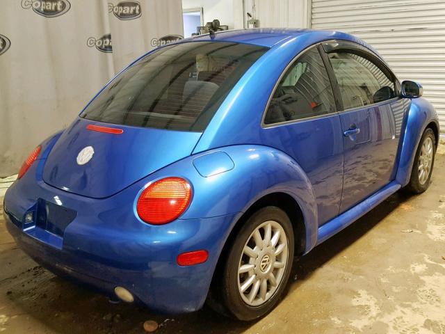 3VWCK31C55M404480 - 2005 VOLKSWAGEN NEW BEETLE BLUE photo 4