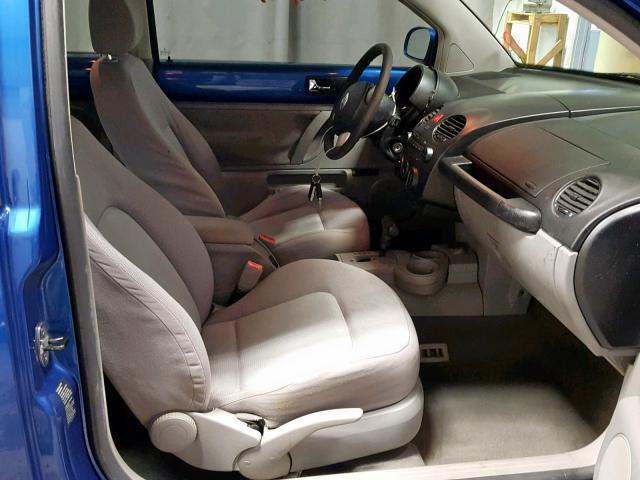 3VWCK31C55M404480 - 2005 VOLKSWAGEN NEW BEETLE Mavi foto 5