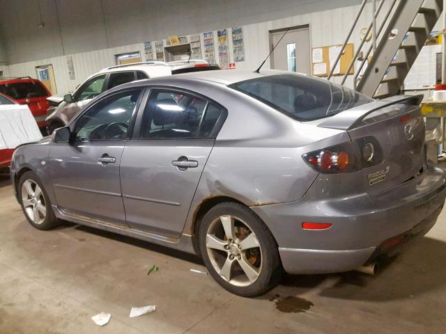 JM1BK323851249904 - 2005 MAZDA 3 S GRAY photo 3