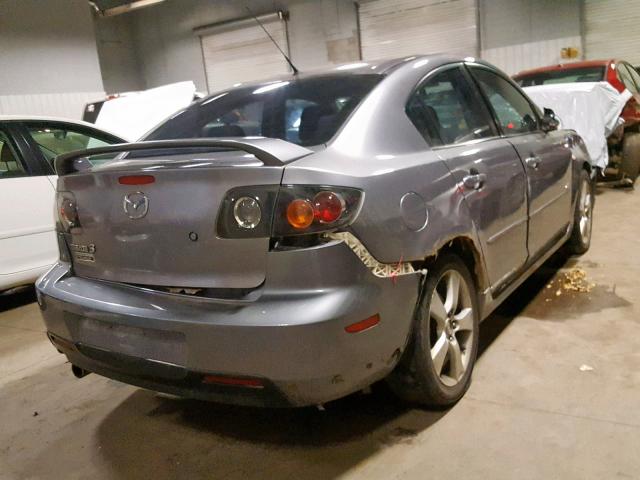 JM1BK323851249904 - 2005 MAZDA 3 S GRAY photo 4