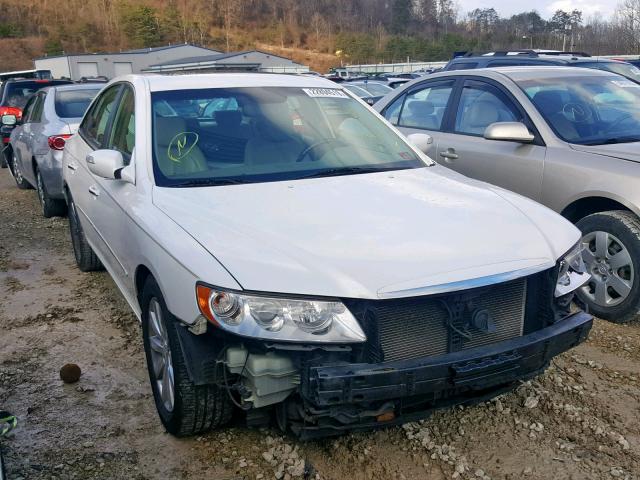 KMHFC46F79A357635 - 2009 HYUNDAI AZERA SE WHITE photo 1