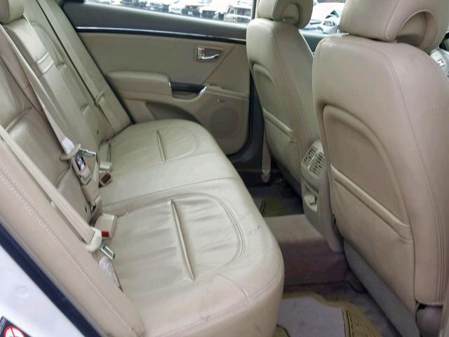 KMHFC46F79A357635 - 2009 HYUNDAI AZERA SE WHITE photo 6