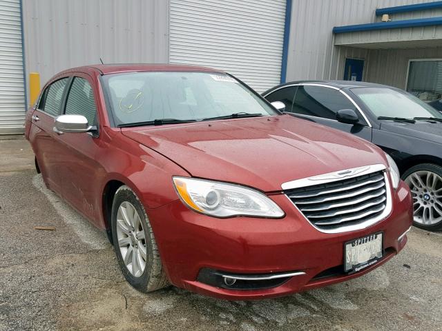 1C3CCBCG6DN745826 - 2013 CHRYSLER 200 LIMITE MAROON photo 1