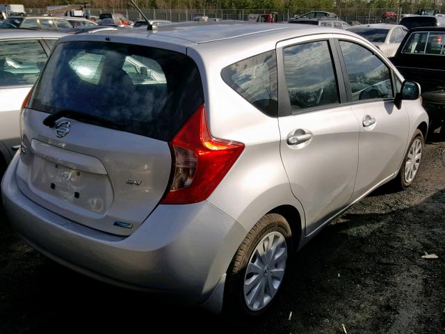 3N1CE2CP8EL399451 - 2014 NISSAN VERSA NOTE SILVER photo 4