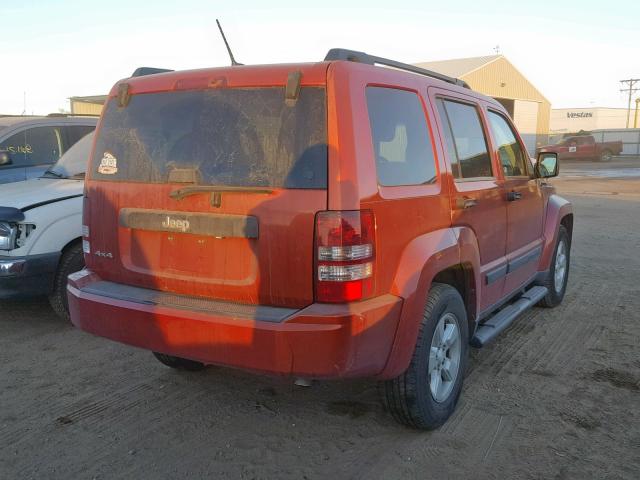 1J8GN28K29W513092 - 2009 JEEP LIBERTY SP ORANGE photo 4