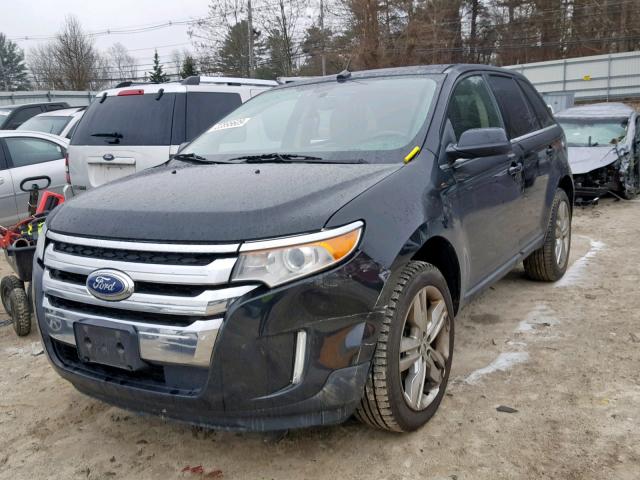 2FMDK4KC1BBB12510 - 2011 FORD EDGE LIMIT BLACK photo 2