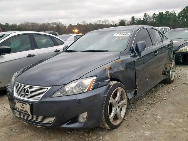 JTHBE262975016529 - 2007 LEXUS IS 350 GRAY photo 2