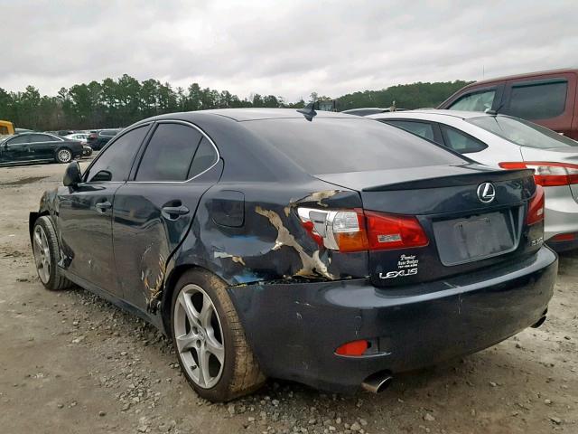 JTHBE262975016529 - 2007 LEXUS IS 350 GRAY photo 3