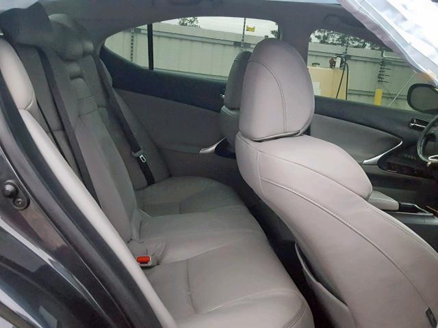 JTHBE262975016529 - 2007 LEXUS IS 350 GRAY photo 6