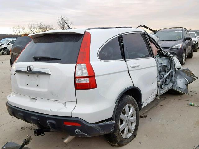 JHLRE48797C123129 - 2007 HONDA CR-V EXL WHITE photo 4