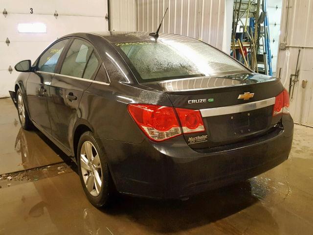 1G1P75SZ4E7295081 - 2014 CHEVROLET CRUZE BLACK photo 3