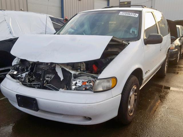 4N2DN1115VD840059 - 1997 NISSAN QUEST XE WHITE photo 2