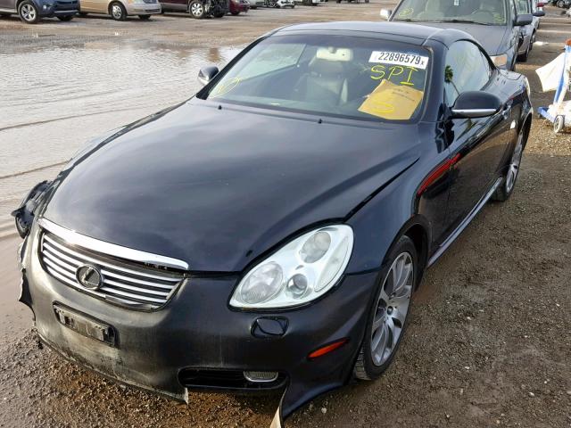 JTHFN48Y430047418 - 2003 LEXUS SC 430 BLACK photo 2