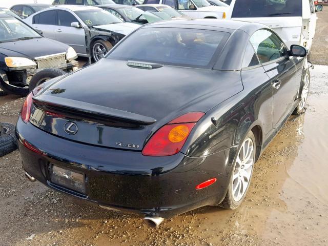 JTHFN48Y430047418 - 2003 LEXUS SC 430 BLACK photo 4