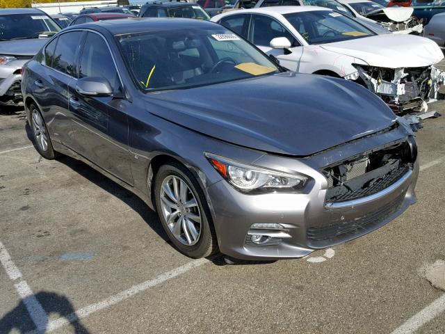 JN1BV7AP2FM333805 - 2015 INFINITI Q50 BASE GRAY photo 1