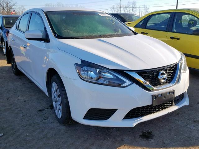 3N1AB7AP8JY326903 - 2018 NISSAN SENTRA S WHITE photo 1
