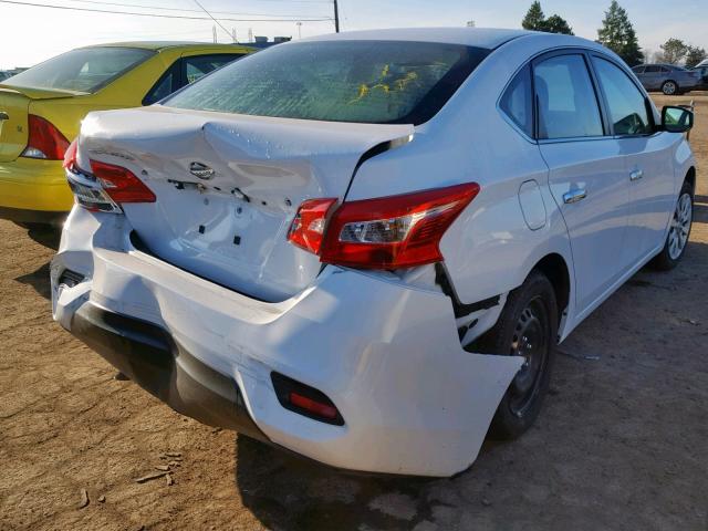 3N1AB7AP8JY326903 - 2018 NISSAN SENTRA S WHITE photo 4