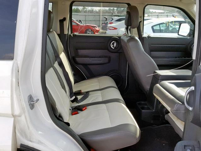 1D4PU4GK9AW165404 - 2010 DODGE NITRO HEAT WHITE photo 6